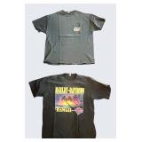 BR1 - Harley-Davidson T-shirt Lot of 2 Xxl Hawaii & Hanover Germany
