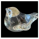 LR - Waterford Crystal Clock & Bird Figurine Set