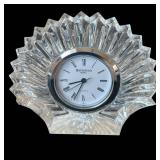 LR - Waterford Crystal Clock & Bird Figurine Set