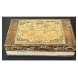 LR - Vintage Leather Wallet & Decorative Boxes (Lot of 4)