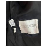 LR - Doncaster Silk Jacket Size 16 Black & White Textured Weave