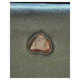 LR - Brighton Black Leather Croc-Embossed Crossbody Bag