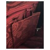 LR - Brighton Black Leather Croc-Embossed Crossbody Bag