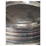 P - Mixed Vintage Silverplate Serving Pieces & Pedestal Bowls