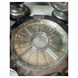 P - Mixed Vintage Silverplate Serving Pieces & Pedestal Bowls