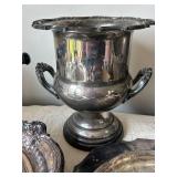 P - Mixed Vintage Silverplate Serving Pieces & Pedestal Bowls