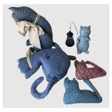 BR1 - Cat Plush Decor Assortment with Lantern (Lot of 5)