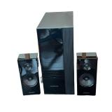 LR - Samsung PS-EW2-2 3-Piece Speaker System with Subwoofer (Lot of 3)