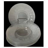 LR - Clear Pressed Glass Serving Pieces (Lot of 11)