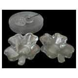 LR - Clear Pressed Glass Serving Pieces (Lot of 11)