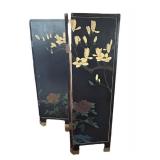 LR - Chinese 4-Panel Folding Screen 36 x 40 in