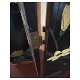 LR - Chinese 4-Panel Folding Screen 36 x 40 in
