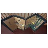 LR - Chinese 4-Panel Folding Screen 36 x 40 in