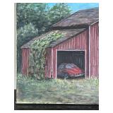 DR - Original Barn Painting on Canvas 16x20