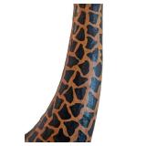 LR - Large Vintage 8 Foot Giraffe  Statue / Life Sized, Handcrafted Vintage Giraffe Statue