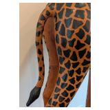 LR - Large Vintage 8 Foot Giraffe  Statue / Life Sized, Handcrafted Vintage Giraffe Statue