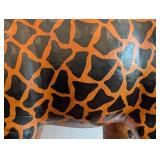 LR - Large Vintage 8 Foot Giraffe  Statue / Life Sized, Handcrafted Vintage Giraffe Statue