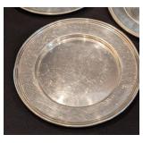 K - Sterling Silver Vintage 6-inch Dishes (Lot of 6)