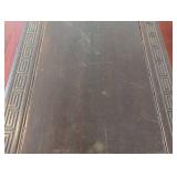LR - Vintage Qing Dynasty Style Carved Wood Kang Coffee Table