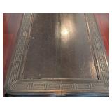 LR - Vintage Qing Dynasty Style Carved Wood Kang Coffee Table