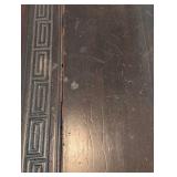 LR - Vintage Qing Dynasty Style Carved Wood Kang Coffee Table