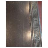 LR - Vintage Qing Dynasty Style Carved Wood Kang Coffee Table