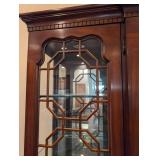 K - Vintage Thomasville Mahogany Breakfront China Cabinet