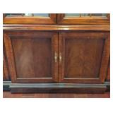 K - Vintage Thomasville Mahogany Breakfront China Cabinet