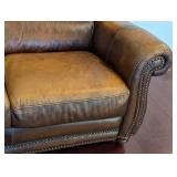 K - Brown Leather Sofa by Superb Creation Ltd.