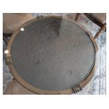 K - Round Glass Top Dining Table and 3 Chairs