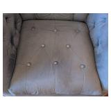 K - Vintage Blue Tufted Armchair