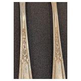 K - Vintage Sterling Silver Forks 6 Inch (Lot of 6)