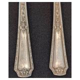 K - Vintage Sterling Silver Forks 6 Inch (Lot of 6)