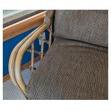 SR - Braxton Culler Rattan Armchair & Ottoman