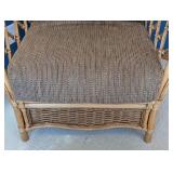 SR - Braxton Culler Rattan Armchair & Ottoman