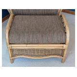 SR - Braxton Culler Rattan Armchair & Ottoman