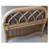 SR - Braxton Culler Rattan Armchair & Ottoman