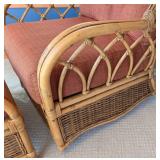 SR - Braxton Culler Rattan Rocker & Ottoman Set