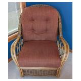 SR - Braxton Culler Rattan Rocker & Ottoman Set