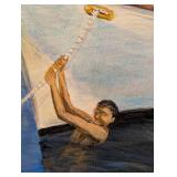 BR - Signed W. McFarlin 2019 Framed Sailing Painting