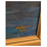 BR - Signed W. McFarlin 2019 Framed Sailing Painting