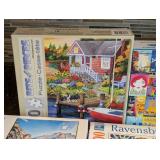 K - Mixed Brand 500 Piece Puzzle Lot of 8