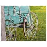 O - W. McFarlin Framed Barn Landscape Painting