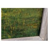O - W. McFarlin Framed Barn Landscape Painting