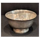 K - Vintage P. Revere Reproduction Sterling Silver Bowl 387