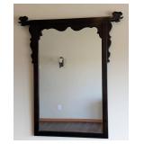 MB - Vintage Century Chin Hua Asian Chinoiserie Wood Wall Mirror