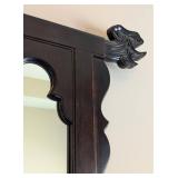 MB - Vintage Century Chin Hua Asian Chinoiserie Wood Wall Mirror