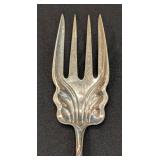 K - Vintage Sheridan Sterling Silver Serving Fork