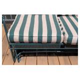 P - Vintage Woodard Patio Sofa With Gliders in Josef Hoffmann Style