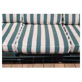P - Vintage Woodard Patio Sofa With Gliders in Josef Hoffmann Style